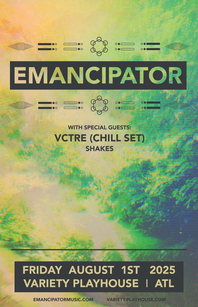 SpeakeasyPromo's tweet image. Emancipator plays Variety Playhouse on August 1st with special guests VCTRE and Shakes. Grab your tickets now!
axs.com/events/962151/…