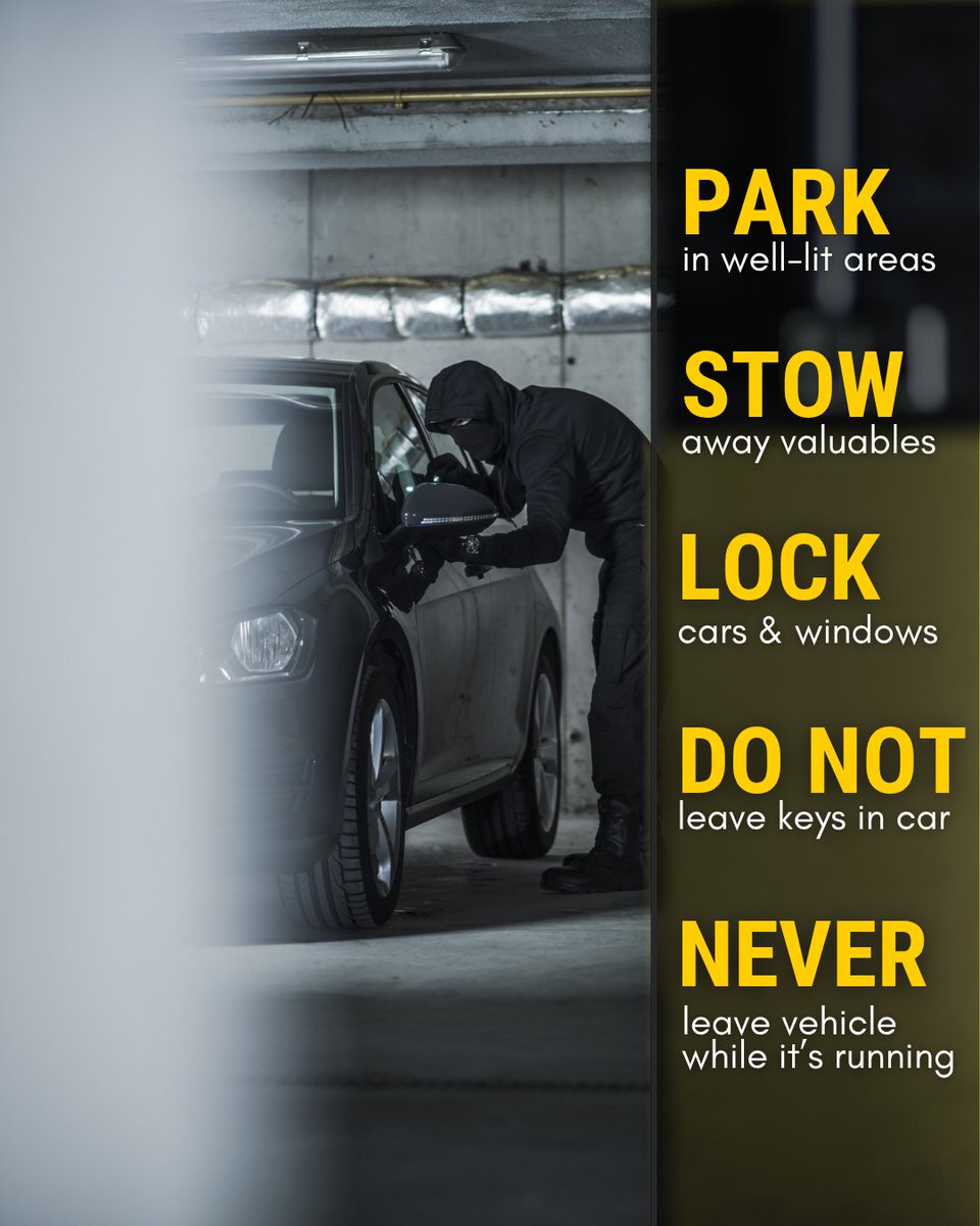 NHTSAgov's tweet image. A vehicle is stolen every 37 SECONDS in the U.S. 🚗⏱️ Do what you can to prevent vehicle theft from happening to you. ⤵️