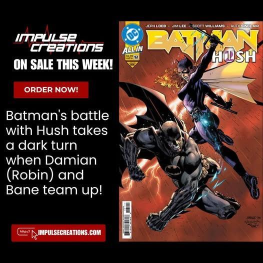 ImpulseC's tweet image. H2SH WITH JEPH LOEB AND JIM LEE PART 4!
On sale this week!
impulsecreations.com/collections/ne… @JimLee @DCOfficial