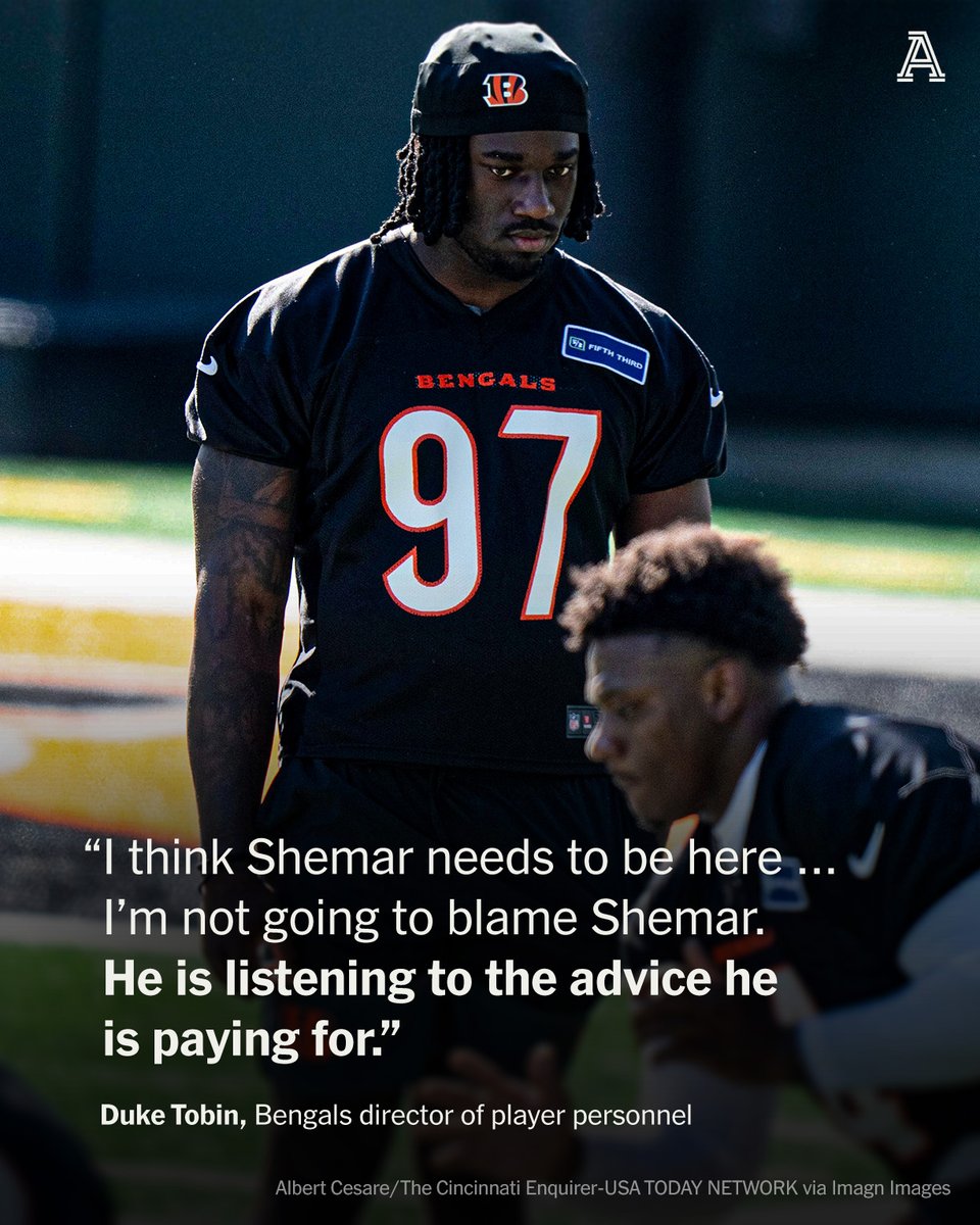 TheAthletic's tweet image. Bengals owner Mike Brown said the Shemar Stewart situation has risen to a level of "silliness."
Cincinnati's director of player personnel Duke Tobin was more direct 🗣️
(via @pauldehnerjr)
