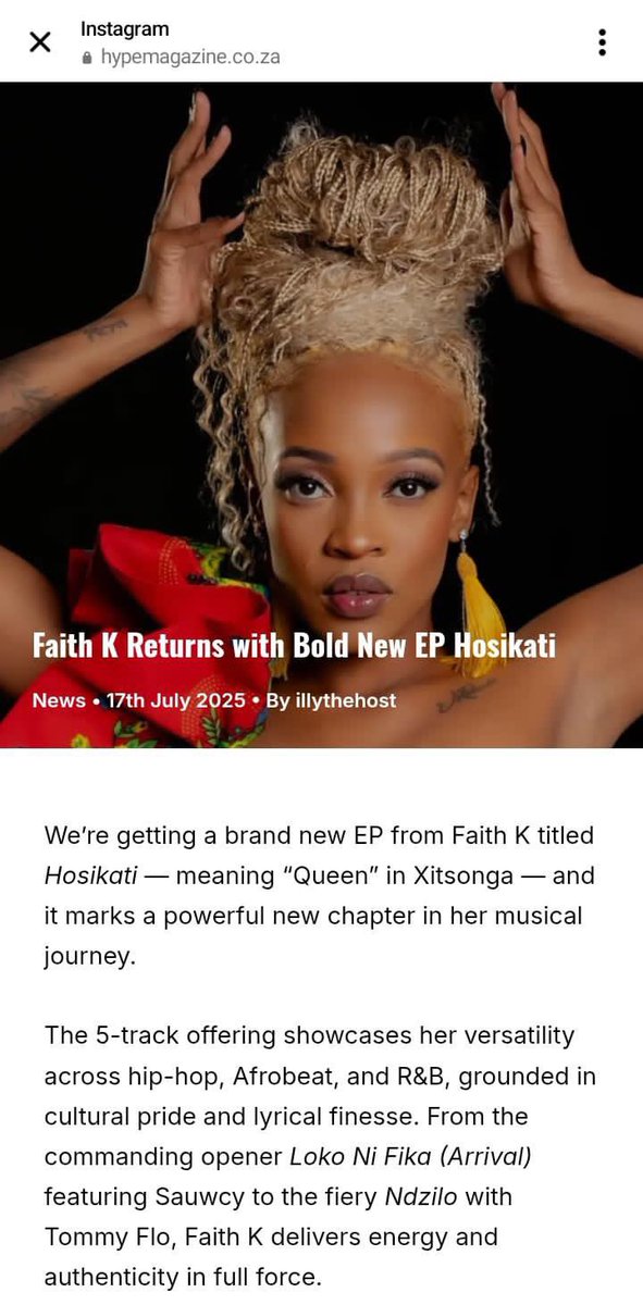 My new Ep Hosikati is out on all DSP’s

paradise.ffm.to/hosikati