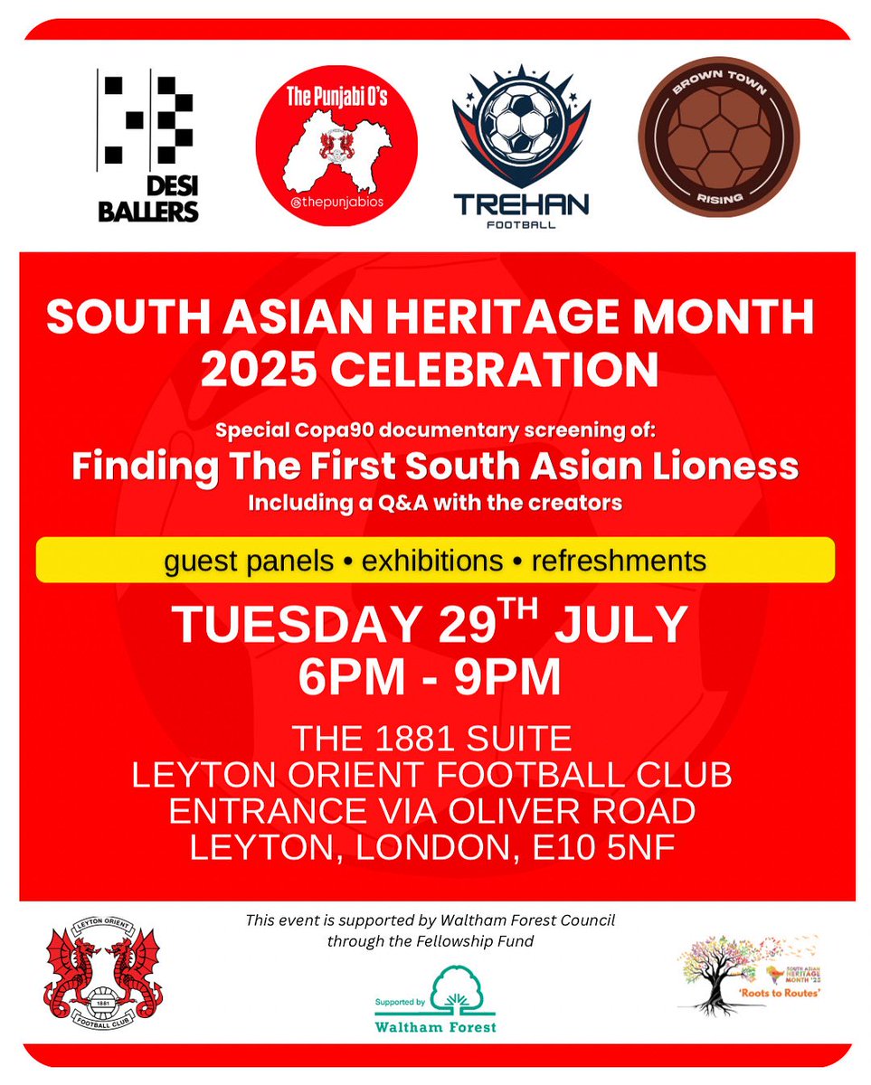 Celebrate South Asian Heritage Month with The Punjabi O’s working in collaboration with Trehan Football, Desi Ballers and Brown Town Rising. 

#SAHM #Celebration #South #Asian #Heritage #Month