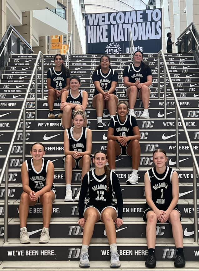 robb2026's tweet image. Final ride today at 2:45 on court 37. Come check us out!! @HarrahWBB @2026_swarm @OklahomaSwarm1