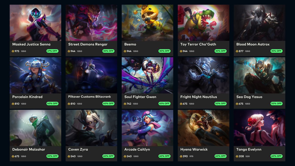 SkinSpotlights's tweet image. Actual weekly sale that ends on the 28th
Bot wasn't designed to ignore special sales like the MSI one thats currently on which ends tomorrow.