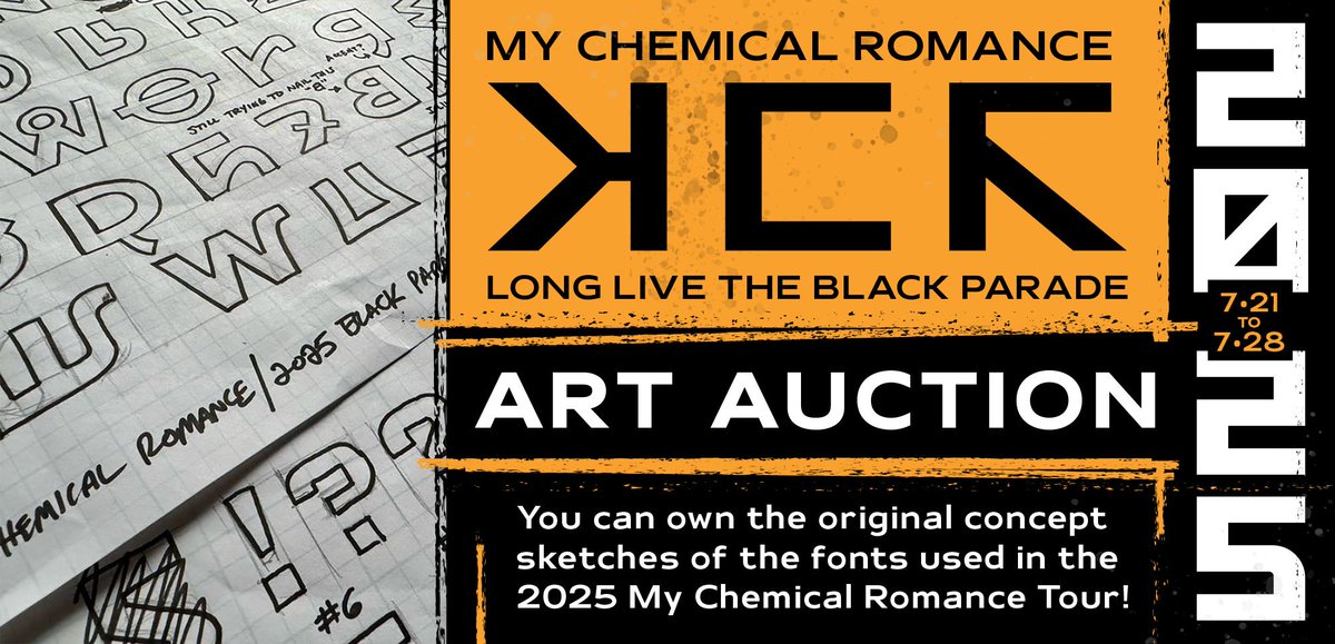 blambot's tweet image. Own a piece of My Chemical Romance history! Two original hand-drawn sketches of the language, Keposhka, developed by Nate Piekos & Gerard Way, are being auctioned off on eBay. Bid from 7/21 to 7/28!
Sheet 1:
buff.ly/5EWWMrV
Sheet 2:
buff.ly/LZTF2TQ