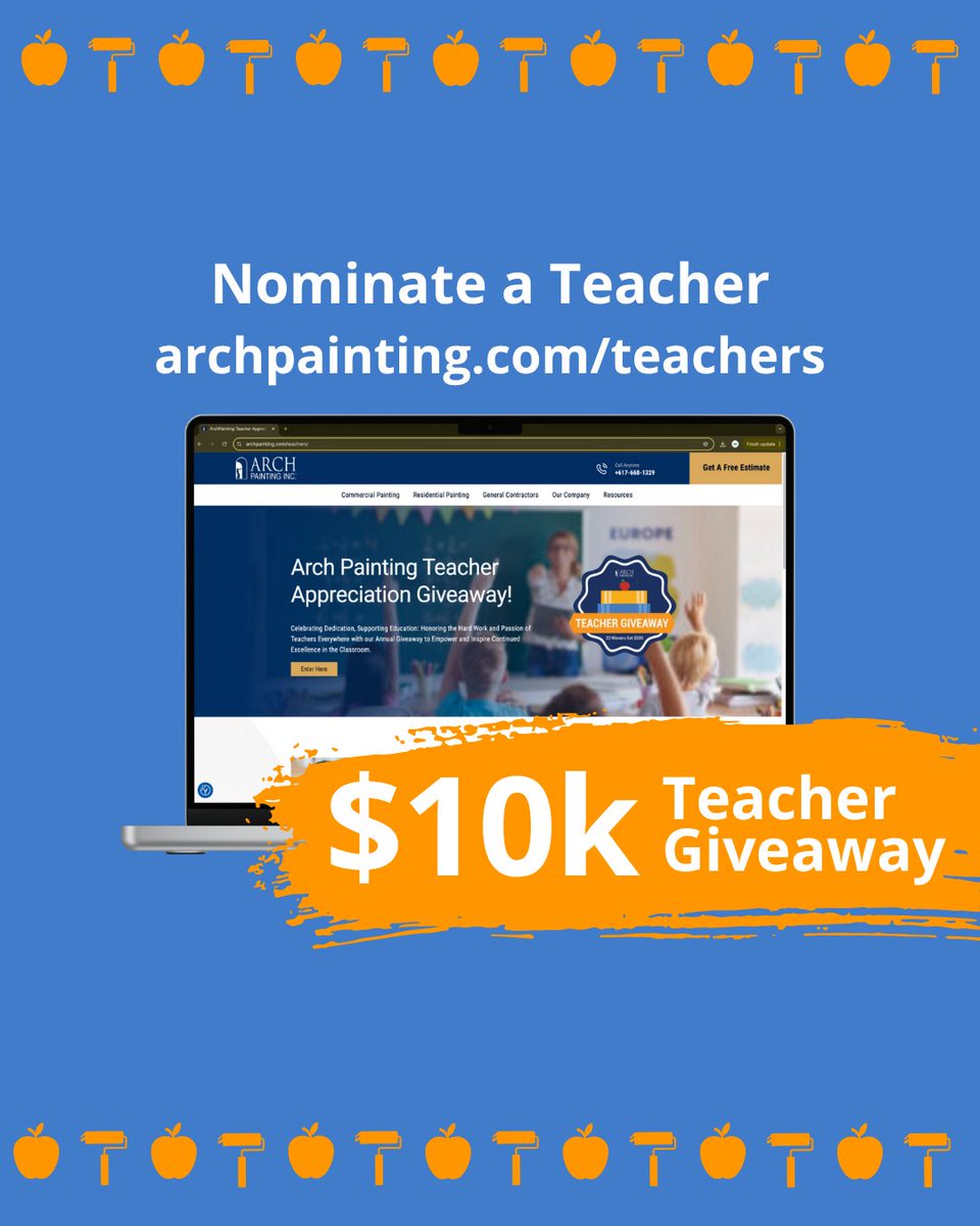 ArchPainting's tweet image. Nominate a deserving educator for our $10K Teacher Giveaway! Let’s brighten classrooms and honor the teachers who inspire us every day. archpainting.com/teachers
#teachers #teachergiveaway #teacherappreciation #education