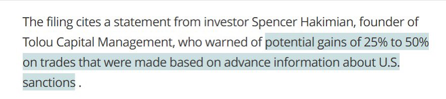 SpencerHakimian's tweet image. We are expanding way beyond where we began.
Thanks to the reporting that WE ALL DID together on my Twitter page about the Brazilian Real sell off, Brazil has opened a formal legal investigation into any potential insider trading that may have occurred before Trump announced the…