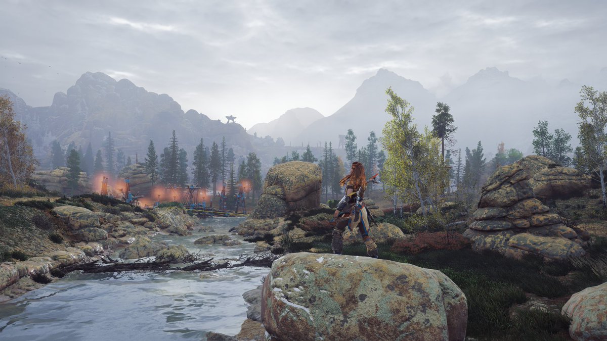 xpedronickson's tweet image. Ambientação e a trilha estão muito boas.
O começo de Horizon Zero Dawn ja me ganhou, muito bom!