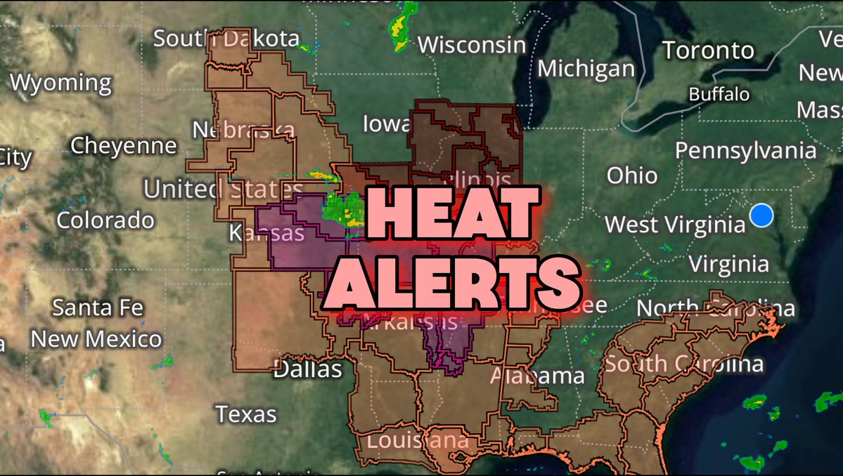 MyRadarWX's tweet image. RING OF FIRE pattern: A heat dome, or ridge of high pressure, is present over much of the mid-South, leading to hot temperature and stifling humidity. On the edge of the heat dome, strong to severe thunderstorms are possible, tracing a "ring of fire" around the edges. (This is…