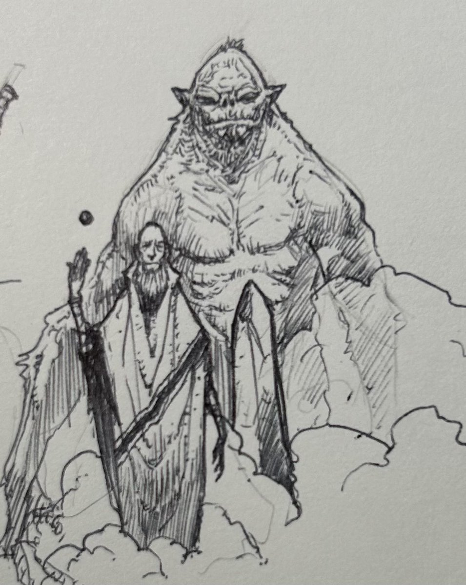 WhittersRichard's tweet image. Went into the pen and ink doodles last week, here’s a couple.