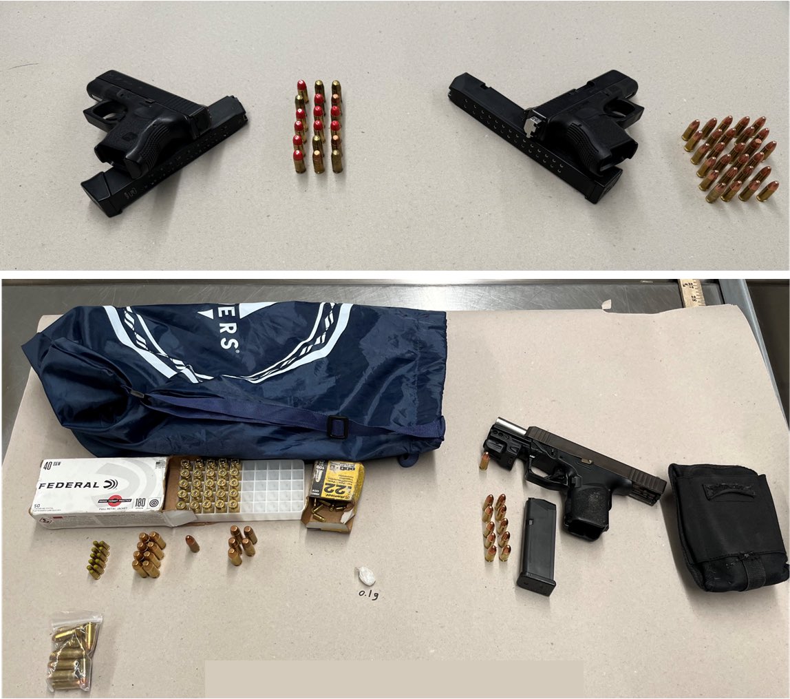 SanJosePD's tweet image. Thanks to the proactive efforts of our SJPD Foothill Division Officers yesterday, three illegal firearms were taken off our city streets. Around 12:57 AM, Officers conducted a vehicle enforcement stop where one of the occupants was on probation. During a search of the vehicle,…