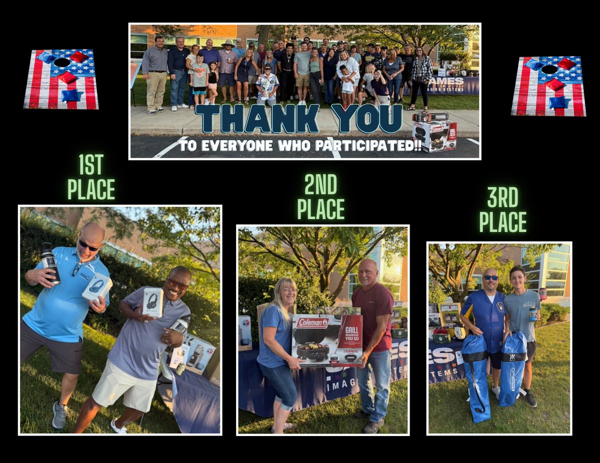 What a great day at James Imaging Systems! 🎉
Last Friday, we had our Cornhole. From friendly competition on the boards to incredible food and lots of laughs, it was the perfect reminder of how lucky we are to work with such a fantastic team. 💛
Here’s to more moments like this.