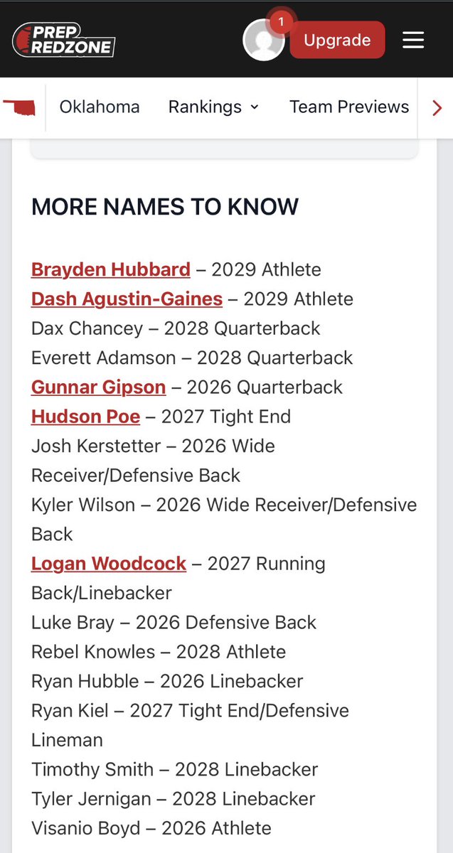 BraydenHubbard_'s tweet image. Appreciate the mention in the Deer Creek football preview! @PRZMichaelK 

Looking forward to HS football! ⏰

@PrepRedzoneOK @180PhysAthletic @MossisMadu @TheShaqMiller @CoachManella @DeerCreekFB @RecruitDCFB @PrepRedzone