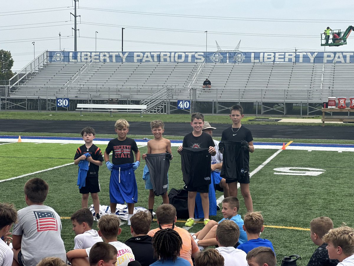 OlibFootball's tweet image. Camp Day 1 Champions ๐
- Broad Jump
- Punt
- Punt Return
- Do Things the Right Way