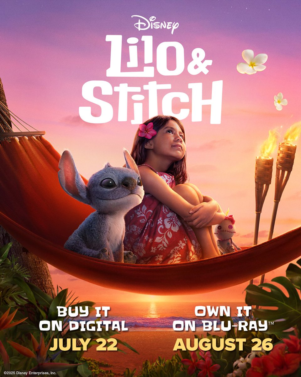 DisneyStudios's tweet image. 'ohana means nobody gets life behind or forgotten 💙 Be the first to watch #LiloAndStitch at home. buy it on Digital July 22 and own it on Blu-ray August 26