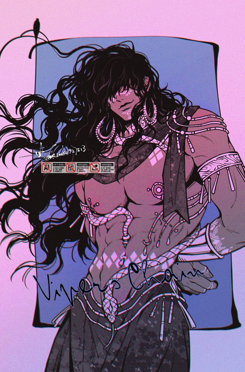 #SultansGame #苏丹的游戏 
欲蛇之纱🐍
终于画了这套！穿孔变多了，痛痛😣
感觉只有囚禁路线才能够实现的光景