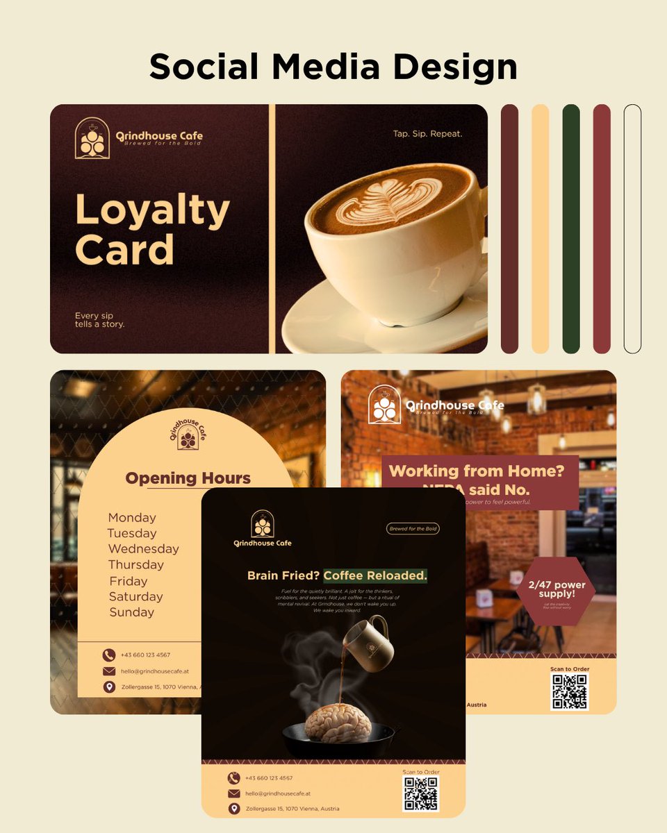 SpecEdoho's tweet image. Social media flyers and ad designs can be compared to John the Baptist in the Bible preaching the goodnews of the brand with images and text all in sync.
These social media designs loudly announced the personality and story of GRINDHOUSE CAFE.
Do you agree?