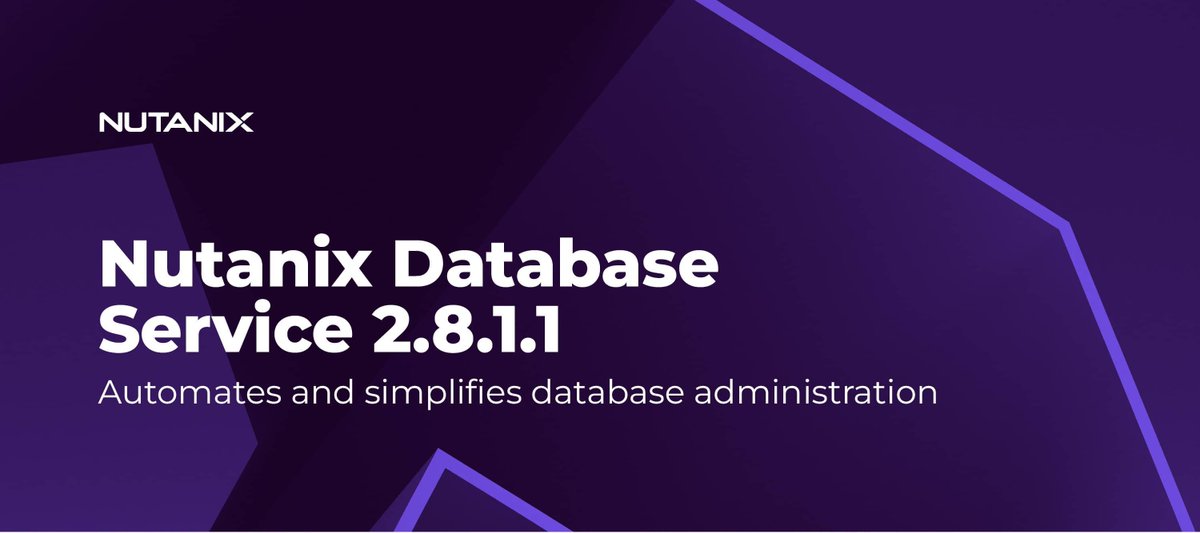 NutanixNation's tweet image. DBAs, rejoice 🎉
#Nutanix NDB 2.8.1.1 is live and it’s smoother than ever:
✅ PostgreSQL HA fix
✅ Upgrade issues resolved
✅ More support across Oracle, SQL Server & MongoDB
Click less. Automate more. Win the day.
🚀 is.gd/64Eldn
#CloudDatabases #vcommunity