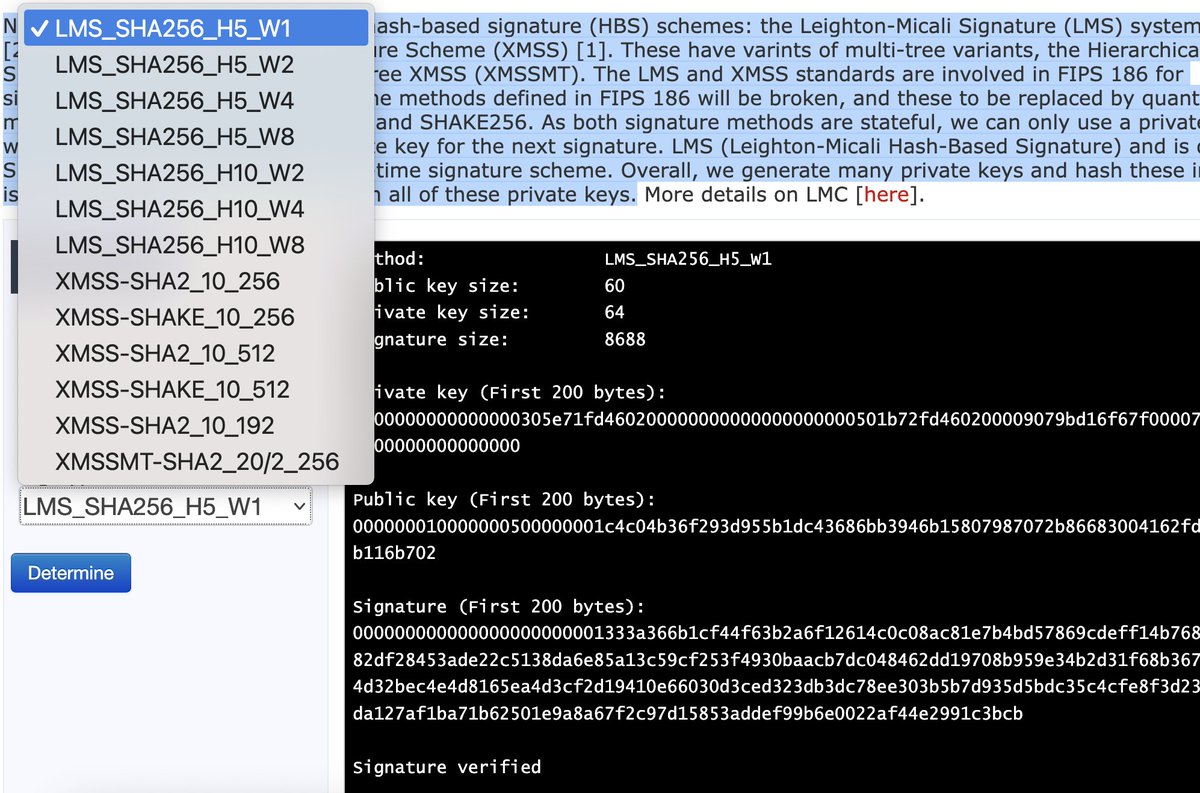 billatnapier's tweet image. LMS and XMSS Signatures: asecuritysite.com/liboqs/liboqs_…