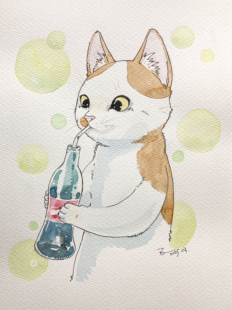 24時間以内に売れなければ300円❗　原画絵画　「煉瓦工場にいた猫」 Amazon.co.jp: ルイス・ウェイン ポスター 万華鏡のような壁
