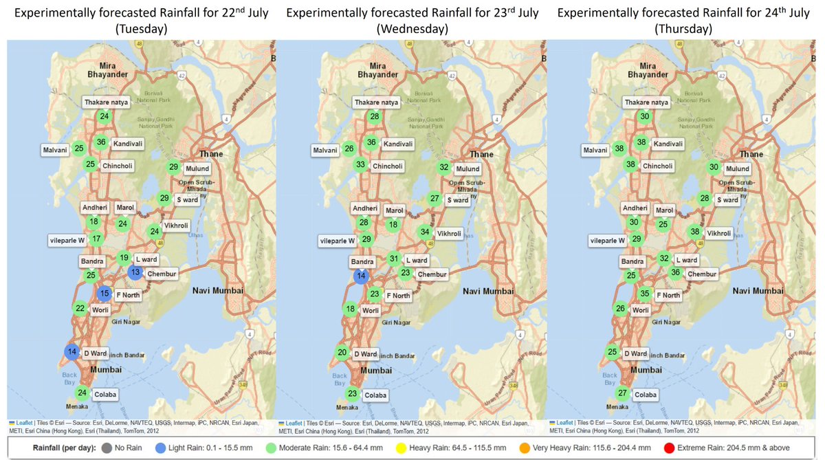 ClimateIITB's tweet image. 🌧️MODERATE rainfall is forecasted by our model in Mumbai im next few days.
Watch this space for rainfall forecasts for Mumbai (experimental) by @ClimateIITB, supported by @HDFCERGOGIC.
🗣️ Please help spread the word about our daily rainfall updates for Mumbai!
#MumbaiRains