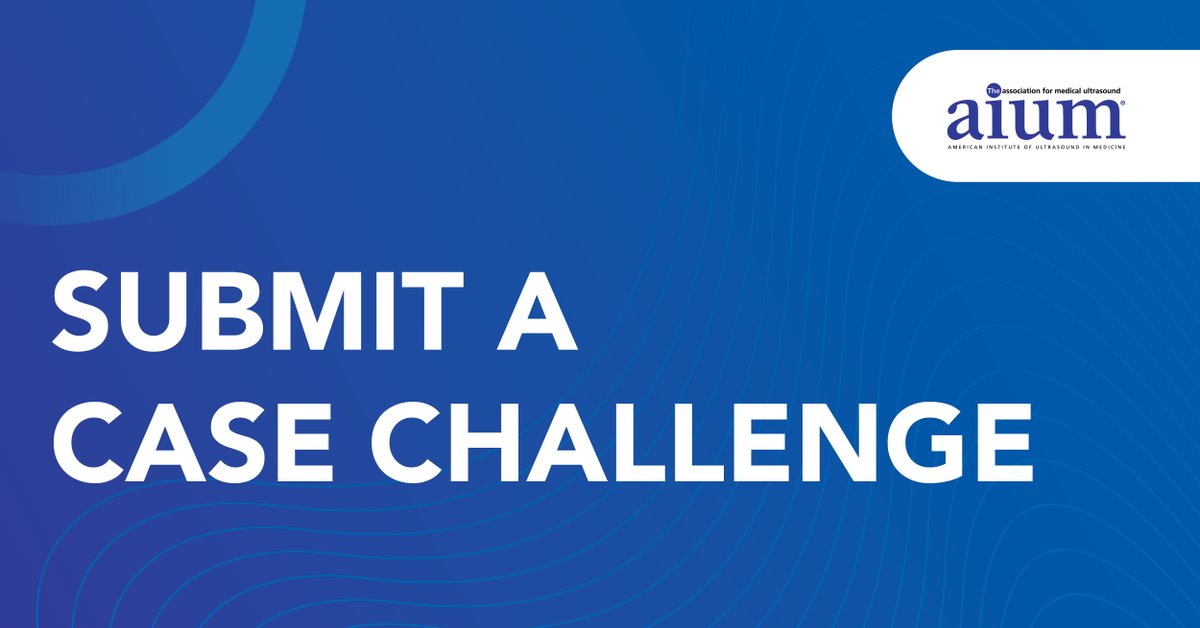 AIUMultrasound's tweet image. Contribute to the AIUM’s library of ultrasound Case Challenges! Create a case to challenge members, and we'll share it to social media for all to participate! Add to a member-favorite activity by submitting a case challenge here: bit.ly/417LIld