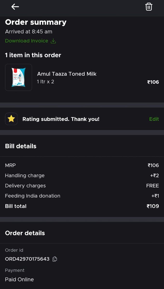 2oo4Vimansh's tweet photo. @letsblinkit Dear blinkit I made this purchase on  20- July/2025 Sunday for my parents in Jaipur.

A respectful delivery partner delivered it to the wrong address and for which I have made a complaint, but haven't received any resolution so far.

Kindly return my amount back. https://t.co/Fi8EGaaH5U