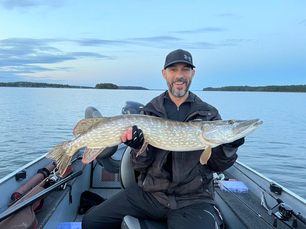 NateShannonWTS's tweet image. Flashback: Lake Vänern, Sweden #pikefishing