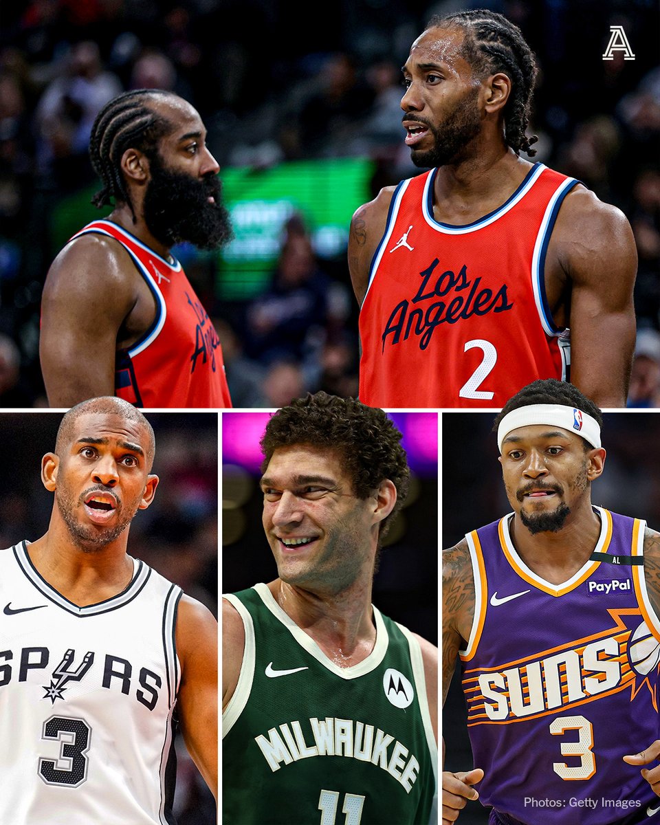 TheAthletic's tweet image. The Clippers finished last season as the second-oldest team in the NBA, with a roster toting an average age of 27.7.
Among their offseason moves: re-signing James Harden (turning 36 next season) and adding Chris Paul (40), Brook Lopez (37) and Bradley Beal (32).
H/T @spotrac