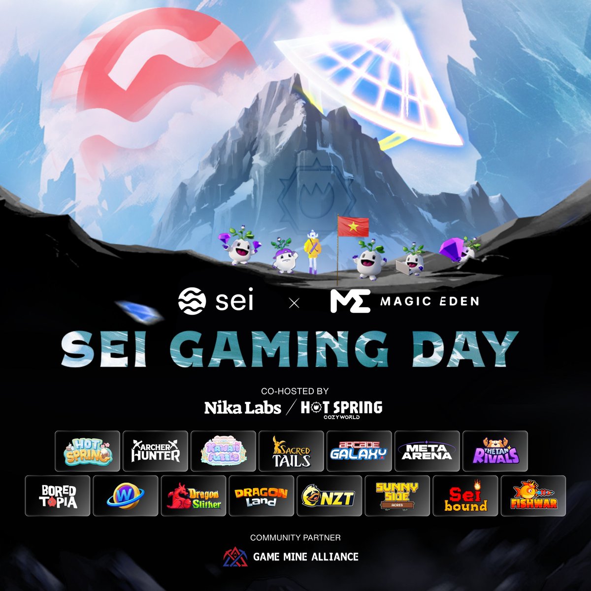 Gaming On Sei (@gamingonsei) on Twitter photo ๐ด SEI GAMING DAY ๐ป๐ณ
Check the latest upcoming grand event of Sei Gaming hosted by @Nika_Labs and <a href="/hotspring_HQ/">Hot Spring โก๏ธ The Cozy World</a> with
<a href="/archerhunter_HQ/">Archer Hunter</a> <a href="/kawaiipuzzle_HQ/">Kawaii Puzzle</a> <a href="/SacredTails/">Sacred Tails</a> <a href="/arcadegalaxy_/">Arcade Galaxy</a> <a href="/MetaArenaGaming/">Meta Arena</a> <a href="/sunnyside_vil/">SunnySide Acres ๐ด๐จ</a> <a href="/SeiBoundGame/">SeiBound</a> <a href="/FishWarOfficial/">Fishwar.io</a> <a href="/idle_gIory/">IDLE Glory | Game On SEI</a> and others! ๐ด SEI GAMING DAY ๐ป๐ณ
Check the latest upcoming grand event of Sei Gaming hosted by @Nika_Labs and <a href="/hotspring_HQ/">Hot Spring โก๏ธ The Cozy World</a> with
<a href="/archerhunter_HQ/">Archer Hunter</a> <a href="/kawaiipuzzle_HQ/">Kawaii Puzzle</a> <a href="/SacredTails/">Sacred Tails</a> <a href="/arcadegalaxy_/">Arcade Galaxy</a> <a href="/MetaArenaGaming/">Meta Arena</a> <a href="/sunnyside_vil/">SunnySide Acres ๐ด๐จ</a> <a href="/SeiBoundGame/">SeiBound</a> <a href="/FishWarOfficial/">Fishwar.io</a> <a href="/idle_gIory/">IDLE Glory | Game On SEI</a> and others!