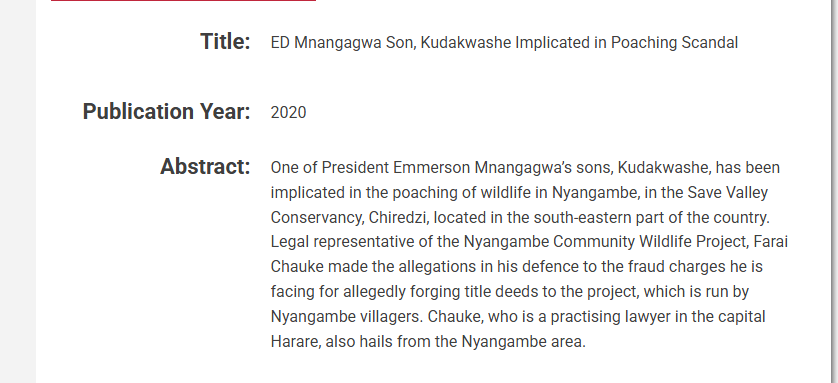 The family has an ugly history of poaching anyway.