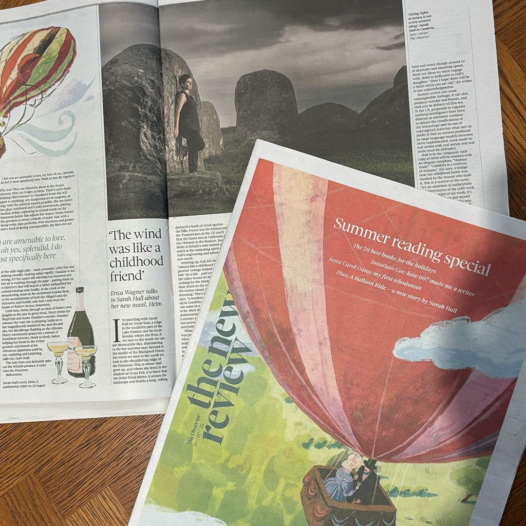 FaberBooks's tweet image. 'The idea of Helm as a kind of narrator, in a very varied, fun way, was what pulled the book together in the end.'
Click the link to read a great interview with Sarah Hall in the Observer about her new novel Helm, out 28 August.
observer.co.uk/culture/interv…