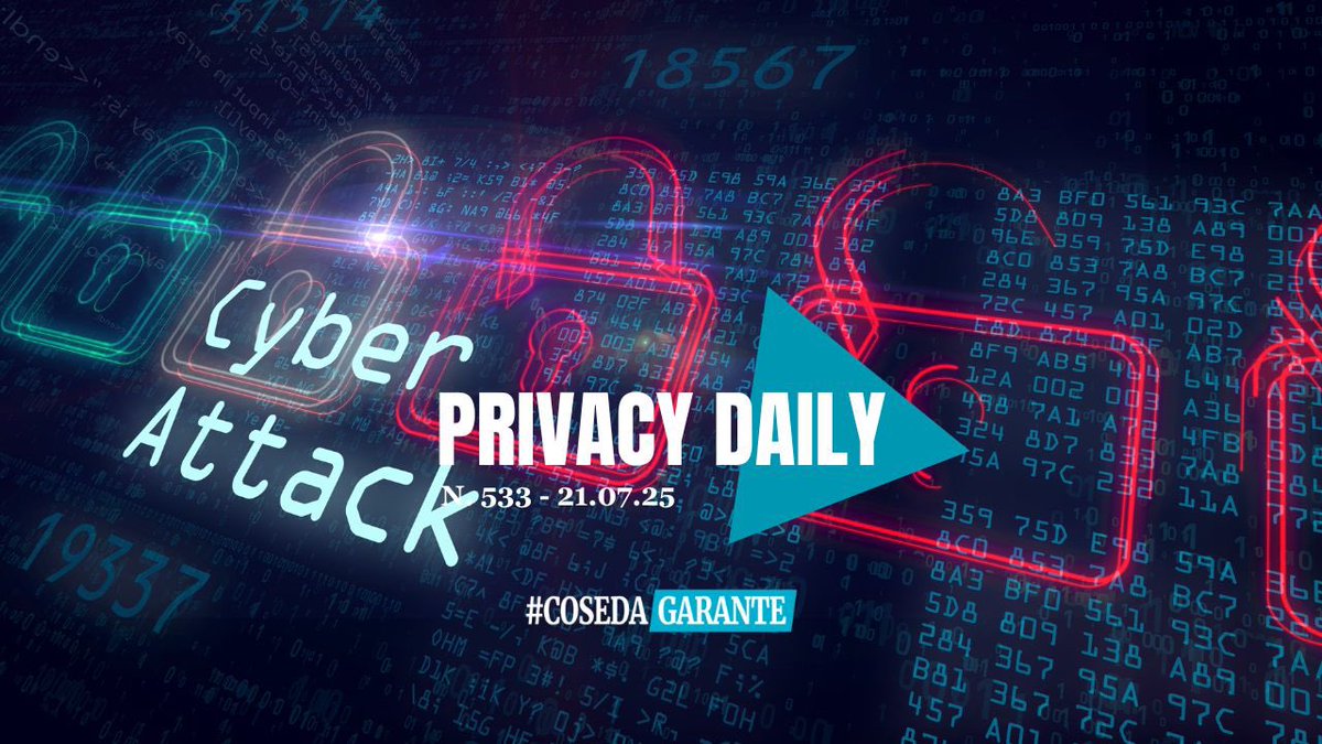 🇮🇹Le news più interessanti di oggi dal mondo #privacy 🗞️Leggi il #privacydaily sul sito:  guidoscorza.it/privacy-daily-…  
——

🇬🇧/🇺🇸Today’s most interesting news on #privacy 🗞️ Read the #privacydaily on the website:  guidoscorza.it/privacy-daily-…