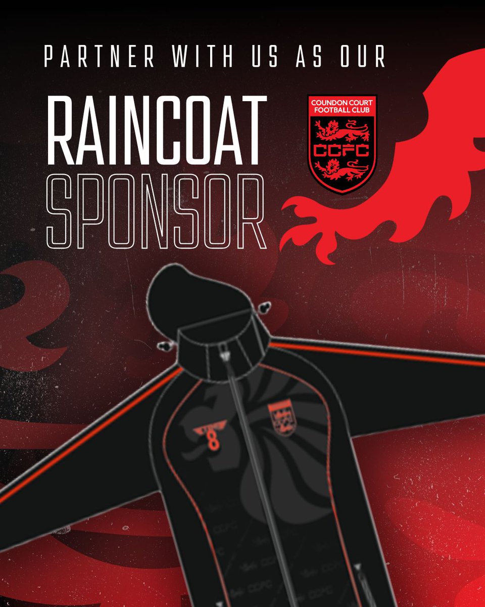 Coundon Court LFC (@coundoncourtlfc) on Twitter photo โ SPONSOR OUR RAINCOATS โ
Get your business seen all season long ๐
๐ธ Jackets worn at every training & matchday
๐ค ยฃ900 package
โฝ Support a thriving Tier 5 womenโs team
DM us or follow the link to view our sponsor brochure: buff.ly/w86ljmg โ SPONSOR OUR RAINCOATS โ
Get your business seen all season long ๐
๐ธ Jackets worn at every training & matchday
๐ค ยฃ900 package
โฝ Support a thriving Tier 5 womenโs team
DM us or follow the link to view our sponsor brochure: buff.ly/w86ljmg