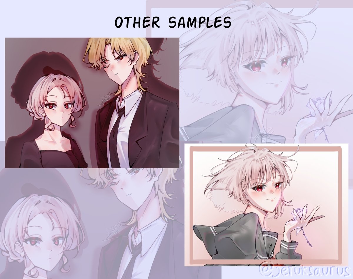 jeruksaurus's tweet image. ART COMMISSION OPEN! — Indo/Rupiah only
reshares are appreciated ♡

🎈Purchase ≥70k = free headshot coloured sketch
💌SLOT (0/3)
💐10% DISCOUNT for group characters with ≥3 people in 1 canvas

TAG AFTER DM
#ArtCommission #commissionopen #commissionsheet #commissionart