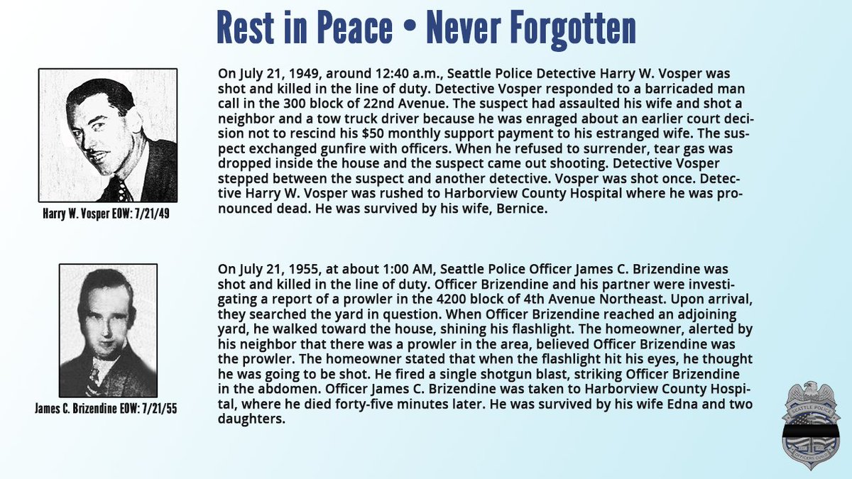 SPOG1952's tweet image. Rest In Peace. You’re never forgotten. seattlepoliceofficers.com/fallen-officer…