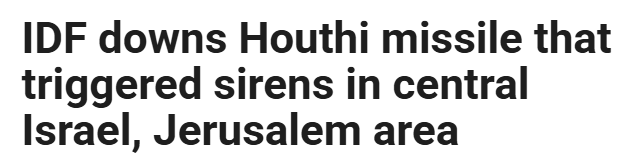 AJCGlobal's tweet image. While the Trump administration continues its efforts to stabilize the Middle East, actions by the Iranian regime and its proxies continue to undermine regional peace.
On Friday night, a ballistic missile launched at Israel by the Houthis in Yemen was intercepted by air defenses.…