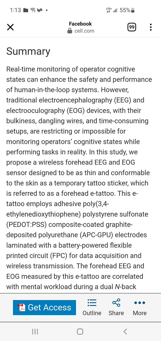 BarelyBook's tweet image. 🚨 🚨 🚨
Everyone looking forward to their graphene E-tattoo?
A wireless forehead e-tattoo for mental workload estimation cell.com/device/abstrac…
Mind-reading face tattoo could make you a better worker May 29, 2025 nanowerk.com/news2/robotics…
