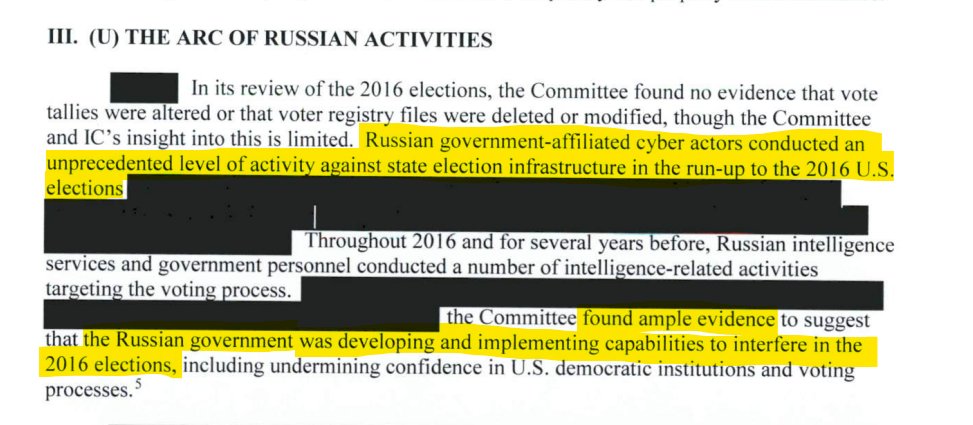 tommysantos14's tweet image. Let's put this "Obama Treason" thing to bed already so we can get back to the Trump/Epstein scandal. Feel free to use these images or this post when you bitch-slap your favorite MAGA.
From the report of the Select Committee on Intelligence. Report named:
United States Senate on…