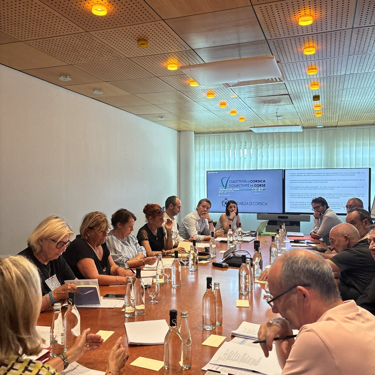 Maupertuis_N's tweet image. Aujourd’hui à Bastia, dans le cadre de Corsica Pruspettiva 2050, avec le @CesecDeCorse, nous avons travaillé sur 4 fictions prospectives relatives au futur de la Corse. Changement climatique, démographie, économie, situation internationale, institutions… Des échanges riches avec…
