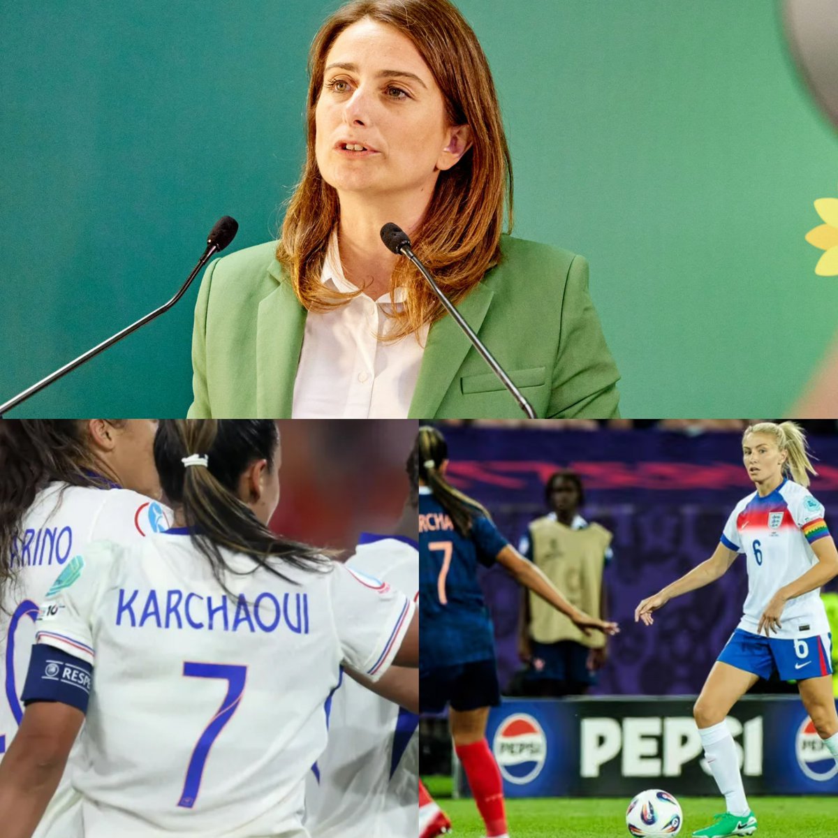 LeonardoPanetta's tweet image. Cortocircuiti progressisti.
La nazionale femminile di calcio francese è stata eliminata dagli europei. Marine Tondelier, leader del partito ecologista all’Assemblea Nazionale, è delusa. Per il risultato? No, perché la squadra ha scelto di non far indossare alla capitana la…