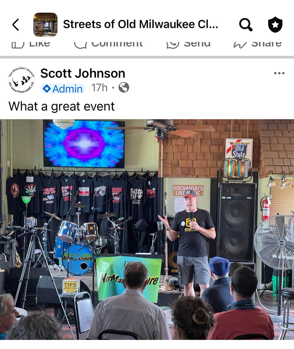CoriHousto33457's tweet image. What a great event yesterday at Kochanski’s Concertina Beer Hall. Jeremy Green, son of Ed Green, shared stories of how his dad created the Streets of Old Milwaukee and The European Village amongst other iconic exhibit.