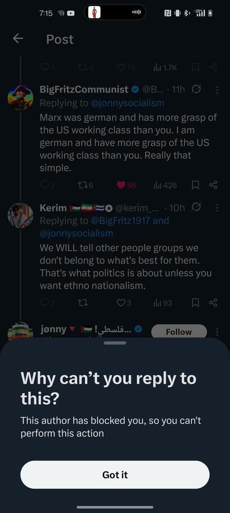 kerim_GB's tweet image. Shame these people always block you right after they write a "comeback". Make no mistake about it - they're not Communist. If you advocate for people groups doing politics and making choices for only their group you are an Ethno-Nationalist. Seems they realised and blocked lol