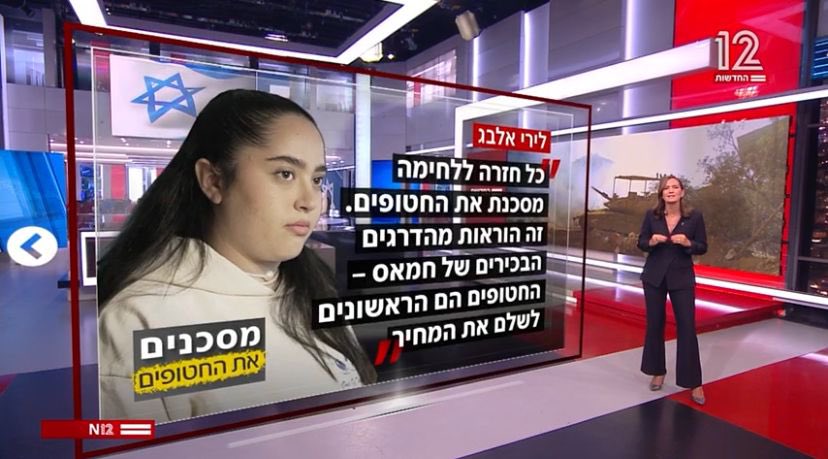 lirishavit's tweet image. חטופים ששוחררו מהשבי מספרים מה הסכנות בפעילות צבאית באזורים שבהם החטופים נמצאים
לקוראת אורית סטרוק