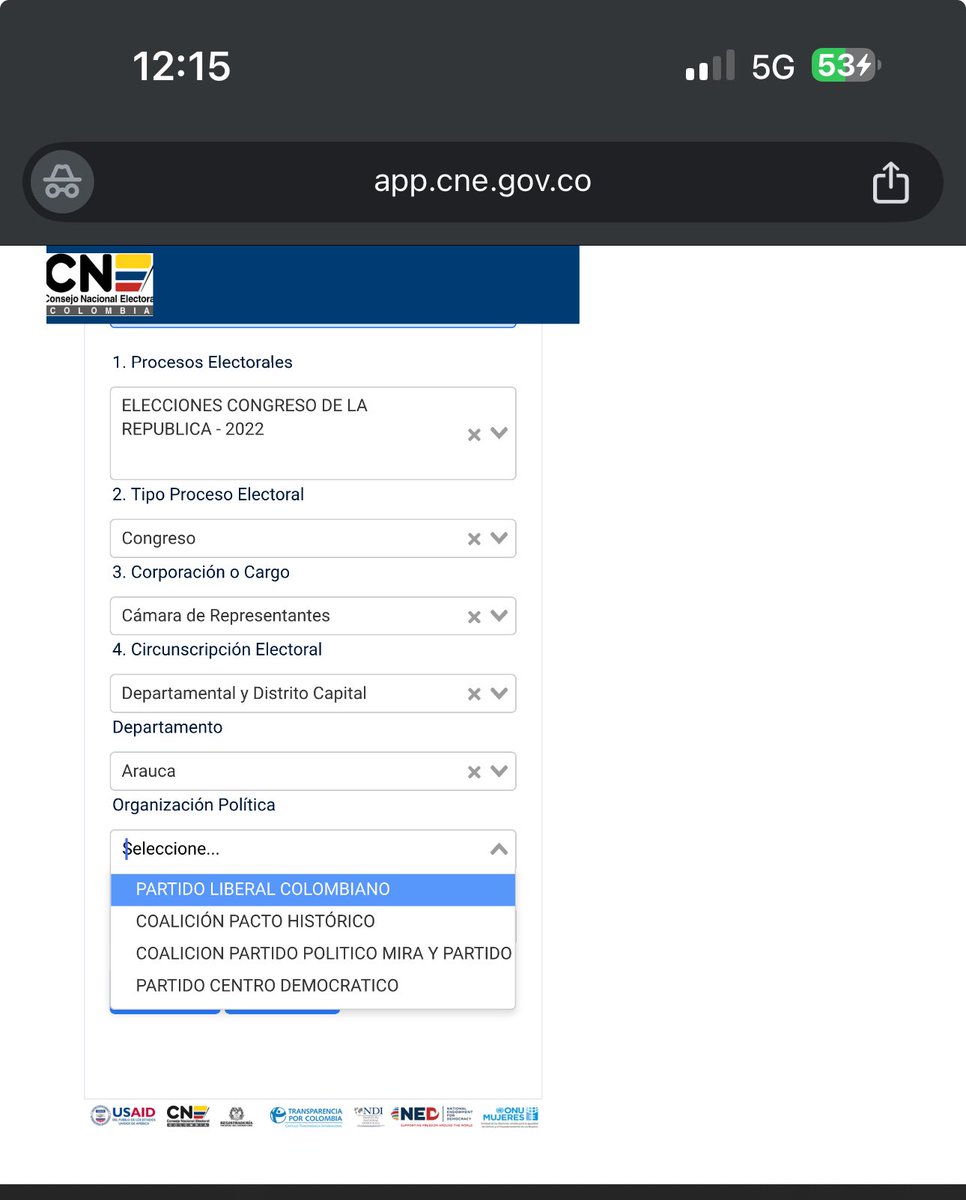 DuvanFL7's tweet image. Resulta extremadamente extraño que apenas le mostramos a COLOMBIA, quién es Lina Garrido y su corrupto financiador, en la madrugada el CNE ocultó la base de datos pública donde reposan los aportes a la campaña de la congresista y del partido cambio radical en Arauca en el 2022