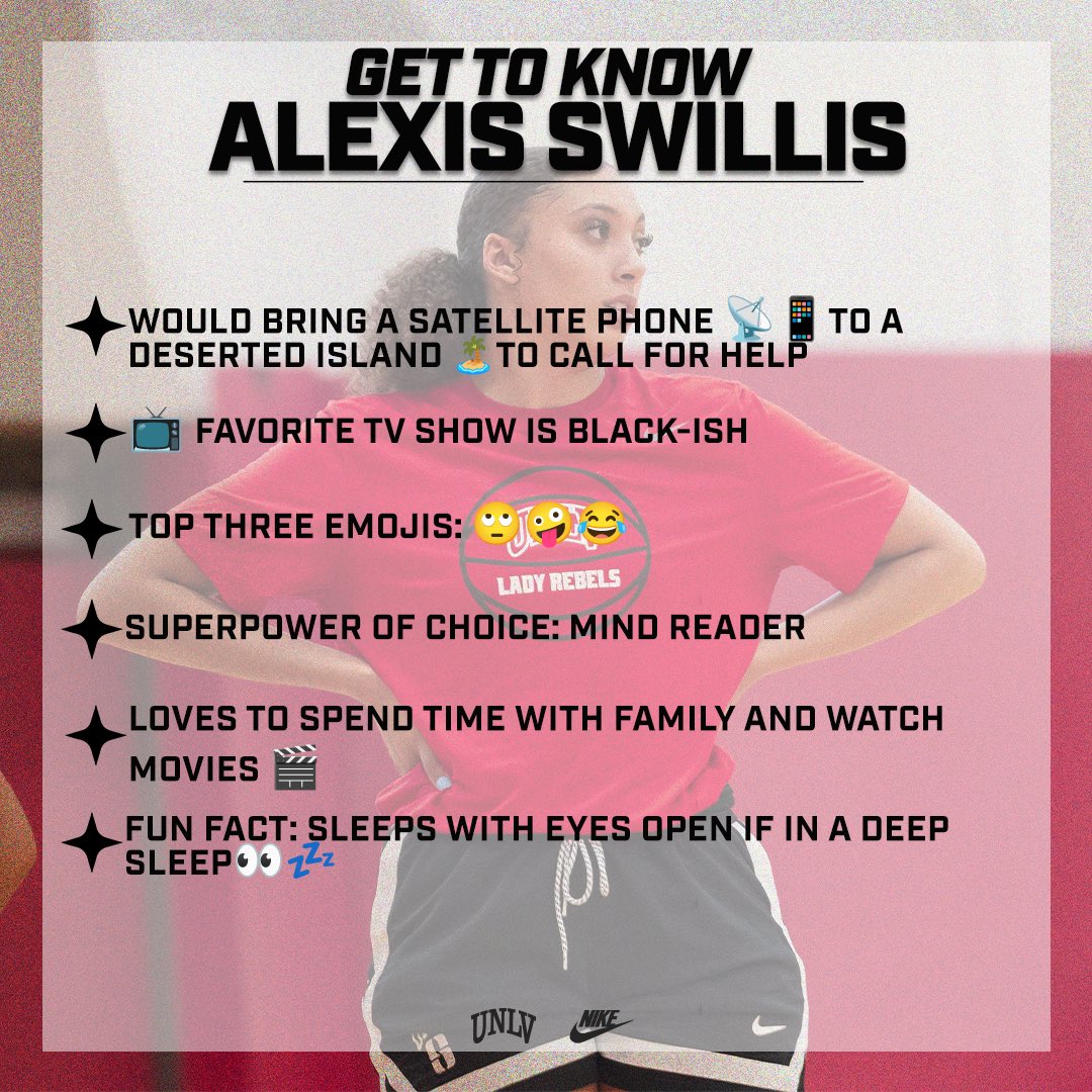 UNLVLadyRebels's tweet image. 𝑮𝒆𝒕 𝒕𝒐 𝑲𝒏𝒐𝒘 𝒕𝒉𝒆 𝑳𝒂𝒅𝒚 𝑹𝒆𝒃𝒆𝒍𝒔!🏀
One of the top players on the West Coast, the 2024-25 CVP Section Player of the Year - @AlexisSwillis! Swillis, a true center with physicality and skills on the interior is ready to make her mark in a Lady Rebel uniform!