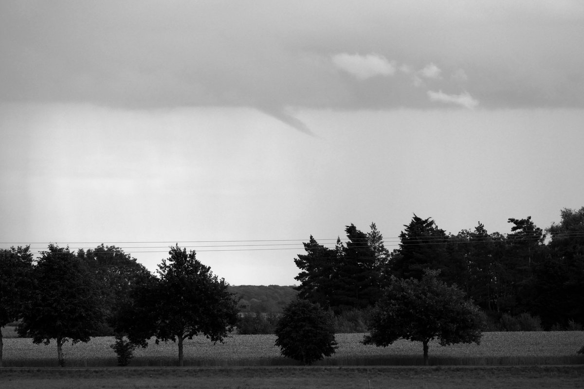 James_Akrill's tweet image. While watching an active Thunderstorm to my north east from Bishopbridge, I spotted a funnel cloud at around 17:20BST to the east. I would guess its somewhere near Ludford @TorroUK 🌪️
