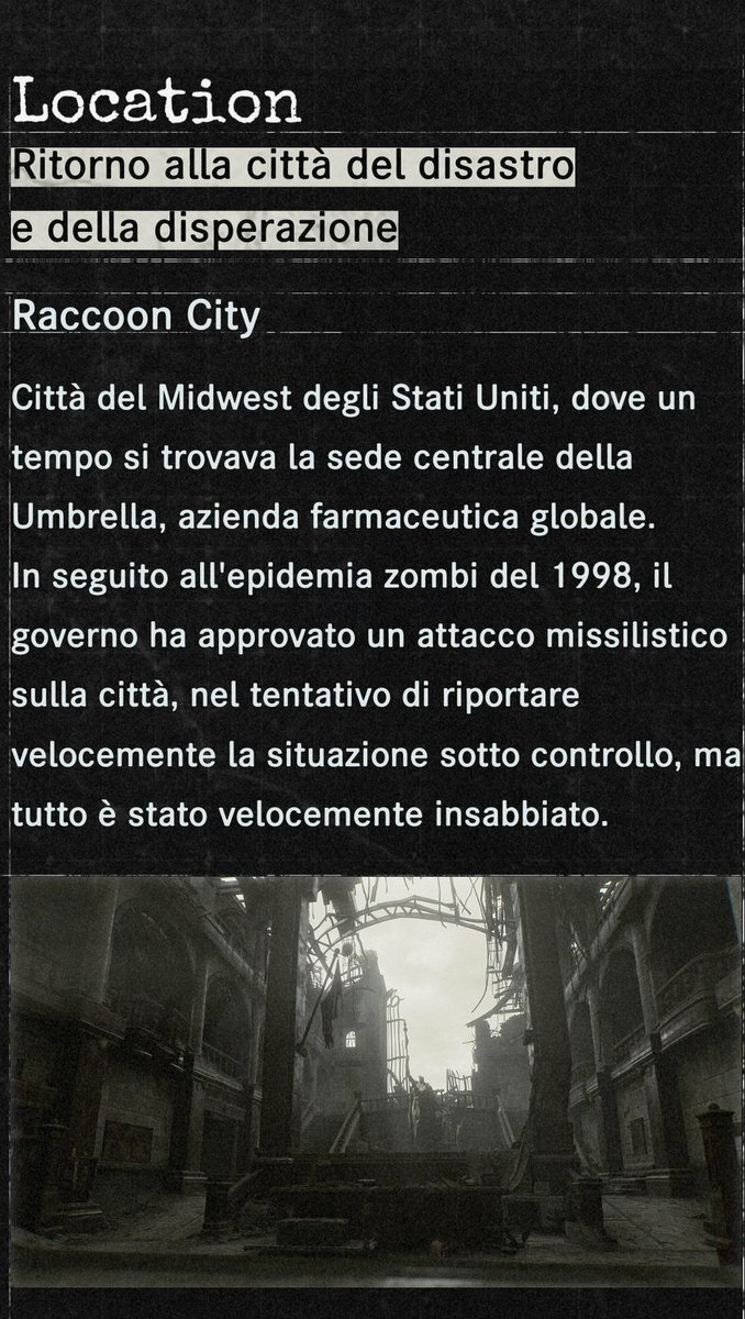 JillJVF96's tweet image. Ufficialmente nel 1999,solo un paio mesi dopo la tragedia di RaccoonCity,il governo americano emise un ordine di cessazione ed astensione nei confronti di Umbrella ma riuscรฌ a resistere fino al2003.
#RE9 dovrebbe far scoprire la veritร di quegli anni
#ResidentEvil #REBHFun #RETUC