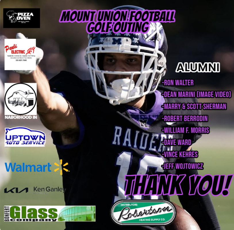 A huge thank you to all our sponsors and alumni who joined us for the Mount Union Football Golf Outing! We’re grateful for your continued commitment to our team and look forward to seeing you this fall! 🏈⚔️
#GoRaiders