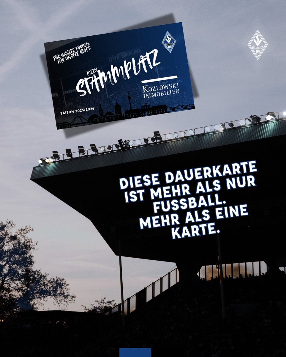 …mehr als nur eine Karte. 🔵⚫️
Sichert Euch jetzt Eure Dauerkarte für die neue Saison und spart zeitgleich bei lokalen Partnern 🤝🏼

ℹ️😍 Ab sofort könnt Ihr beim Kauf in der Geschäftsstelle am Stadion Eure Dauerkarte direkt mitnehmen 🙌🏼😍
___________
#svw07